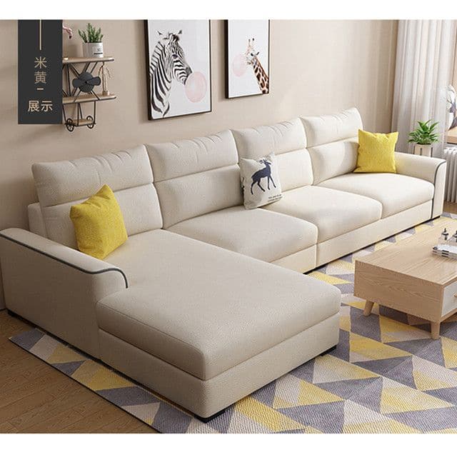 1290_0US $ _Modern Simple Fabric Combination Sofa Living Room Triple Nordic Corner Sofa Furniture Wholesale - Living Room Sofas - AliExpress